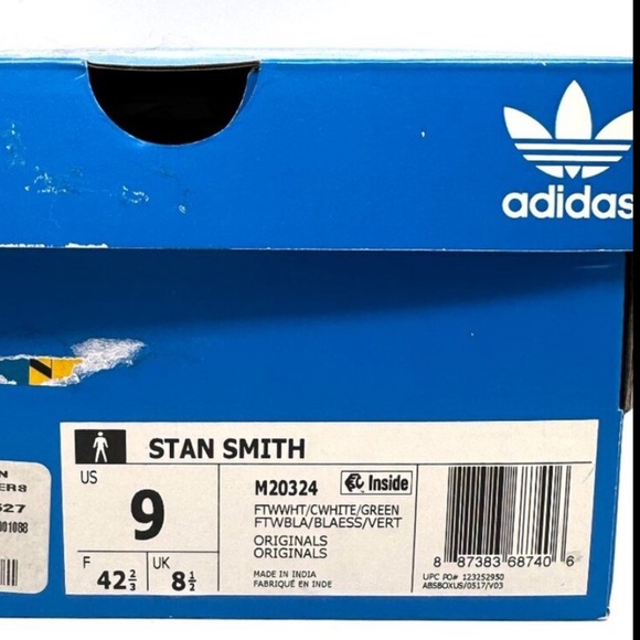 Adidas Stan Smith OG - White/Green (W 10 / M 9) BNWT+Box classic clean sneakers - Picture 6 of 6
